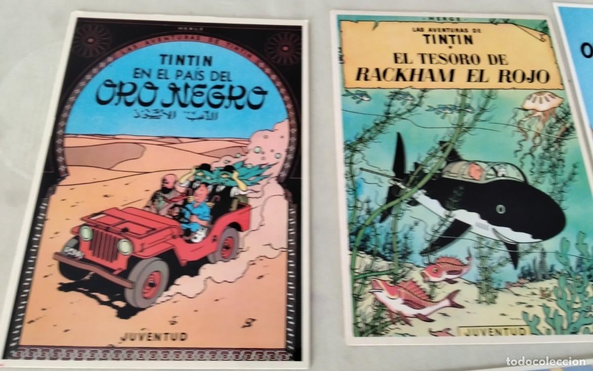 C&oacute;mics: CUATRO TARJETAS DE TINTIN EDITORIAL JUVENTUD - Foto 3