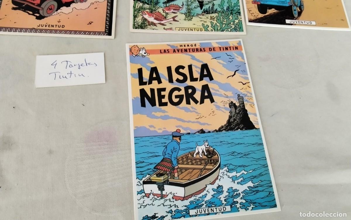 C&oacute;mics: CUATRO TARJETAS DE TINTIN EDITORIAL JUVENTUD - Foto 5