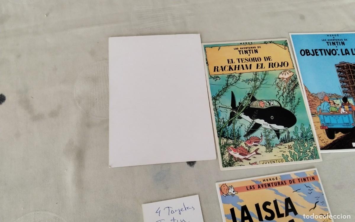 C&oacute;mics: CUATRO TARJETAS DE TINTIN EDITORIAL JUVENTUD - Foto 6