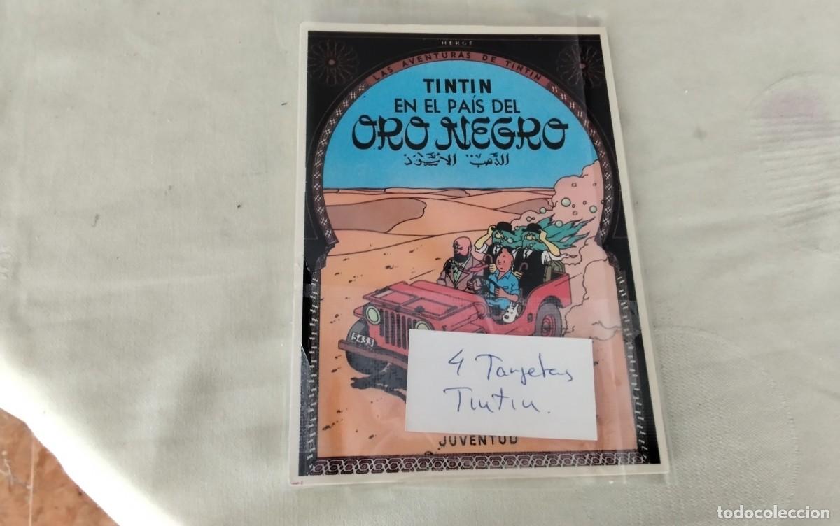 C&oacute;mics: CUATRO TARJETAS DE TINTIN EDITORIAL JUVENTUD - Foto 7