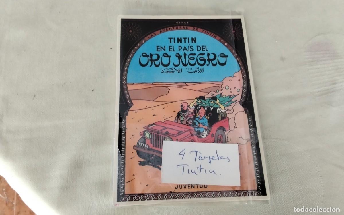 C&oacute;mics: CUATRO TARJETAS DE TINTIN EDITORIAL JUVENTUD - Foto 8