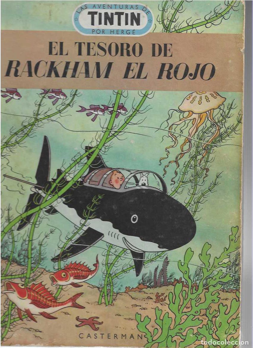 C&oacute;mics: TINTIN MEDALLON EL TESORO DE RACKHAM EL ROJO, 1A PRIMERA EDICI&Oacute;N , EDITORIAL CASTERMAN, 1952
