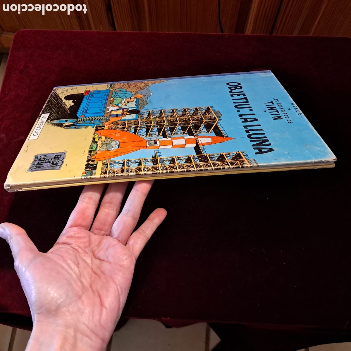 C&oacute;mics: OBJECTIU LA LLUNA. 1&ordf; ed. Herg&eacute;. Ed. Juventud 1968 - Foto 8