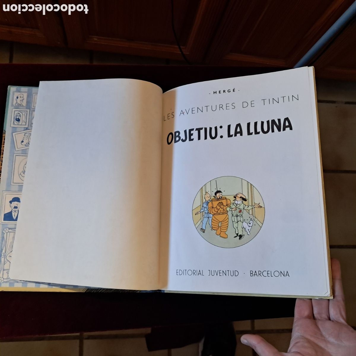 C&oacute;mics: OBJECTIU LA LLUNA. 1&ordf; ed. Herg&eacute;. Ed. Juventud 1968 - Foto 11
