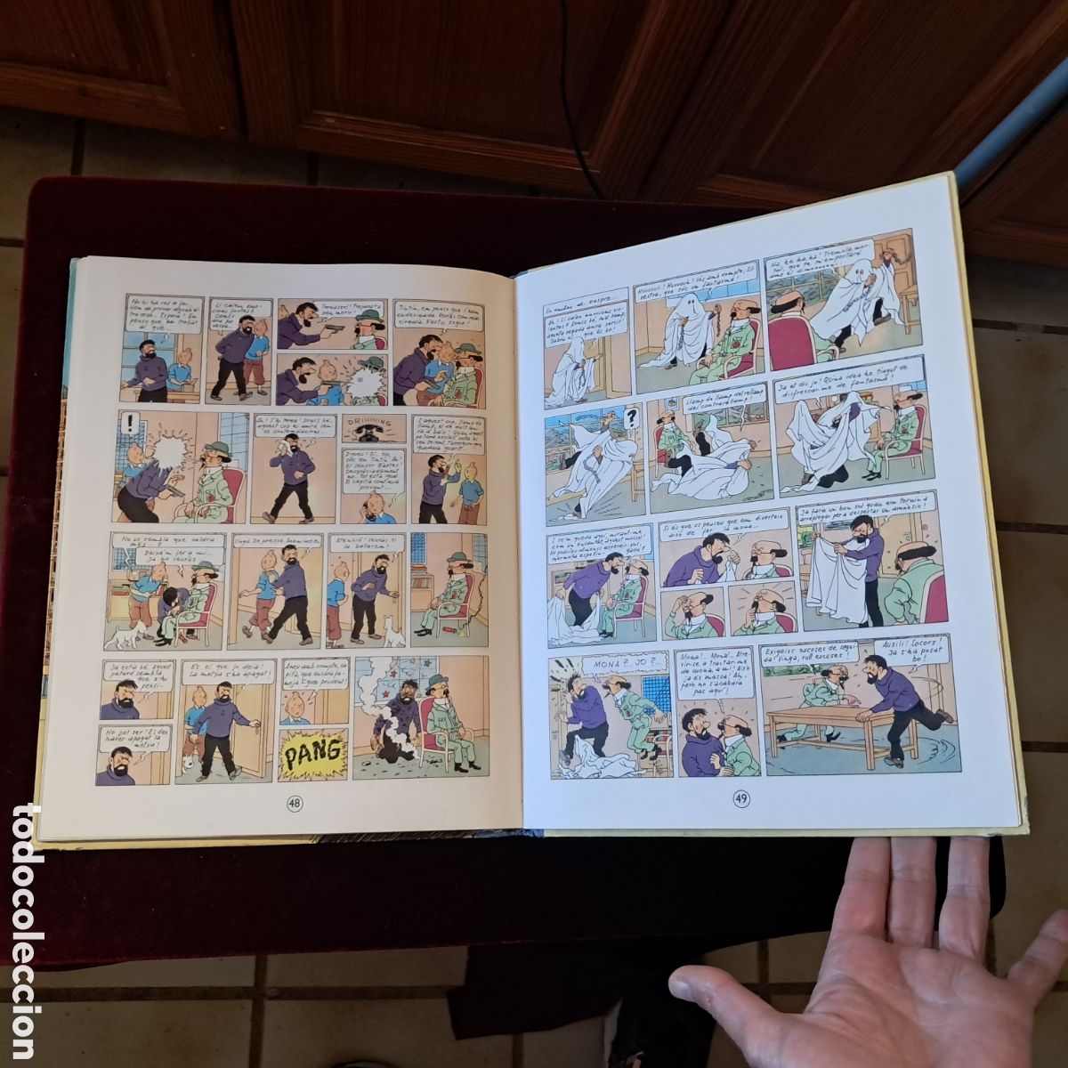 C&oacute;mics: OBJECTIU LA LLUNA. 1&ordf; ed. Herg&eacute;. Ed. Juventud 1968 - Foto 14