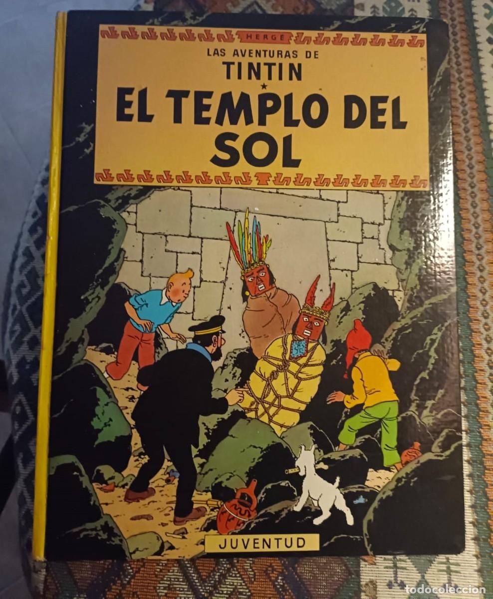 C&oacute;mics: T&iacute;ntin, El Templo del Sol, tercera edici&oacute;n, encuadernado al rev&eacute;s