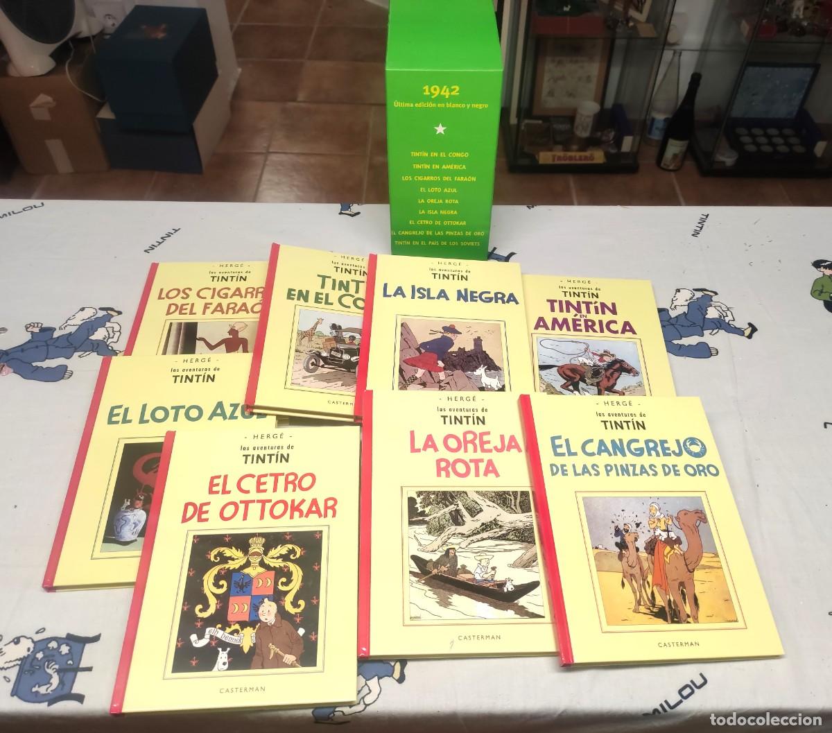 C&oacute;mics: LAS AVENTURAS DE TINTIN / 1942. &Uacute;ltima edici&oacute;n blanco /negro 8 tomos, CASTERMAN-PANINI, 2003