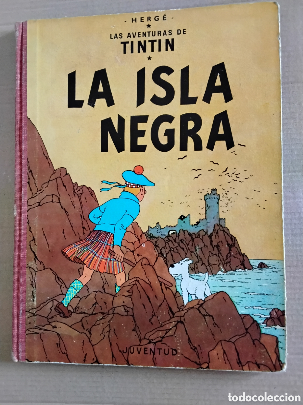 C&oacute;mics: LAS AVENTURAS DE TINTIN. LA ISLA NEGRA HERG&Eacute;. 1&ordf; EDICI&Oacute;N. 1961