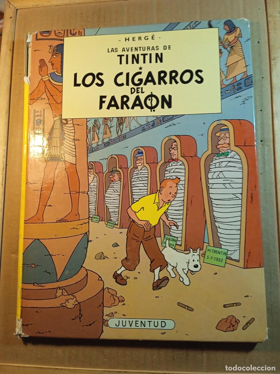 C&oacute;mics: COMIC DE TINTIN EN LOS CIGARROS DEL FARAON DEL A&Ntilde;O 1986 TAPA DURA