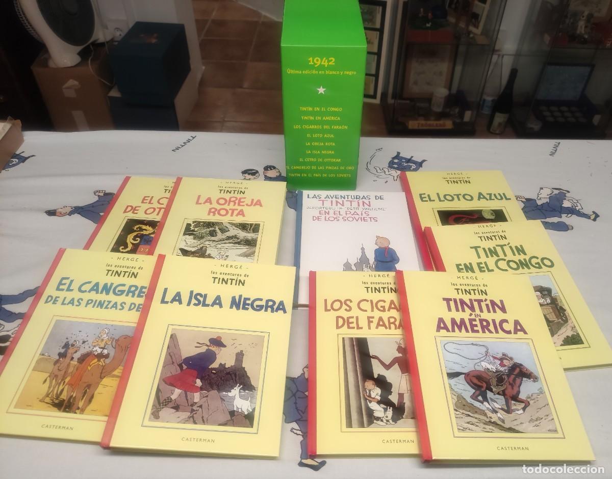 C&oacute;mics: LAS AVENTURAS DE TINTIN / 1942. &Uacute;ltima edici&oacute;n blanco /negro 9 tomos, CASTERMAN-PANINI, 2003