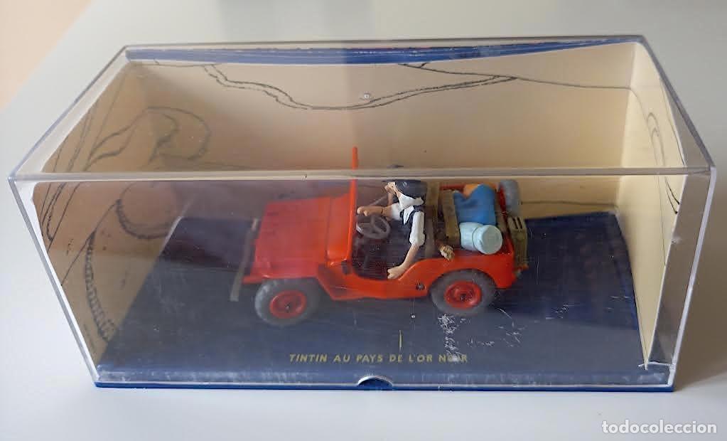 C&oacute;mics: Coche colecci&oacute;n francesa de las aventuras de Tintin. Jeep a&ntilde;o 1940 de &rdquo;El Pa&iacute;s del Oro Negro&rdquo;.
