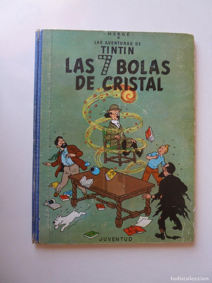 C&oacute;mics: TINTIN, LAS 7 BOLAS DE CRISTAL, 1&ordf; PRIMERA EDICION 1961 JUVENTUD, HERG&Eacute;