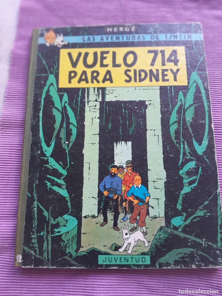 C&oacute;mics: TINTIN. VUELO 714 PARA SIDNEY. JUVENTUD ABRIL 1969, PRIMERA EDICION.