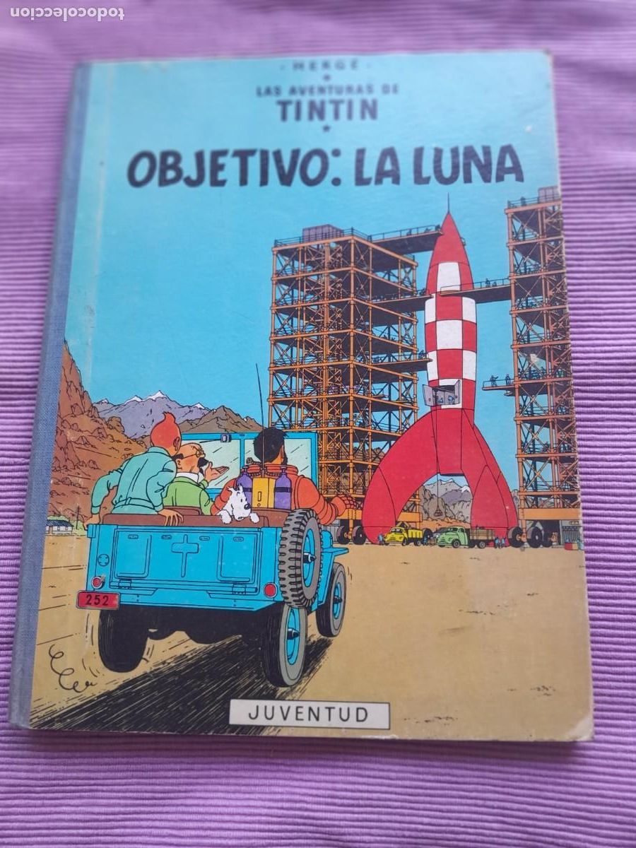 C&oacute;mics: TINTIN. OBJETIVO:LA LUNA. JUVENTUD 1969. QUINTA EDICION