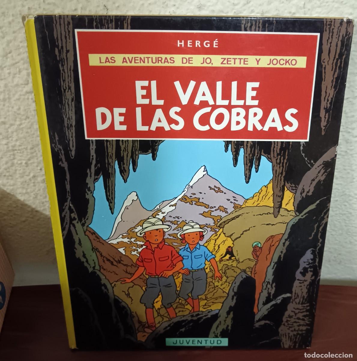 C&oacute;mics: EL VALLE DE LAS COBRAS LAS AVENTURAS DE JO, ZETTE Y JOCKO HERG&Eacute; EDITORIAL JUVENTUD A&Ntilde;O 1984 2&ordf; ED.