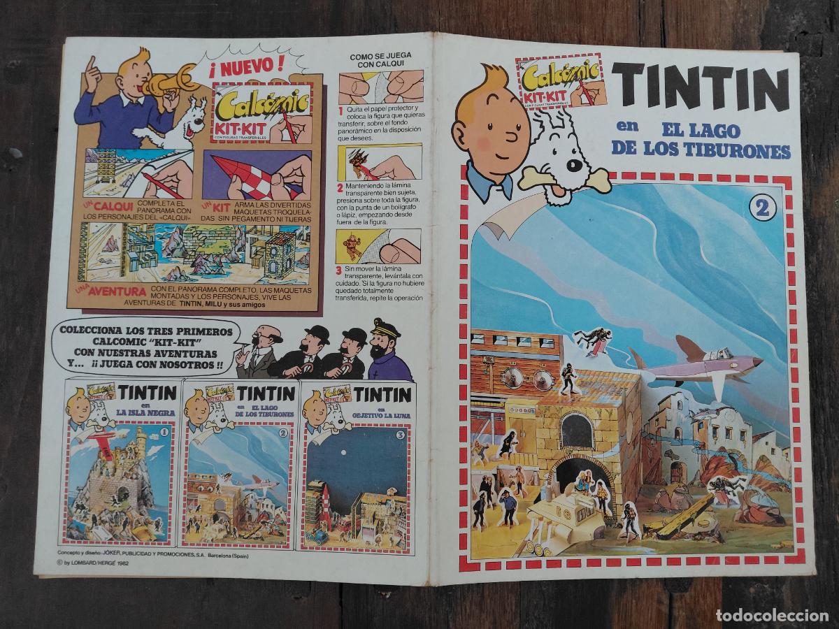 C&oacute;mics: Tintin Kit-Kit Calcomic El lago de los tiburones