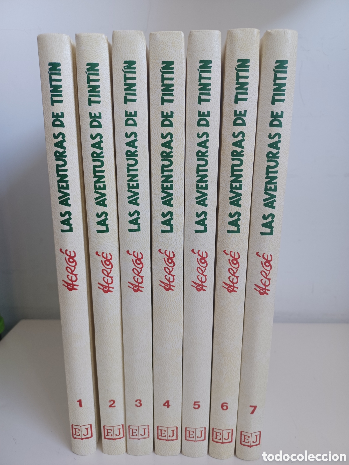 C&oacute;mics: Las aventuras de Tint&iacute;n. Colecci&oacute;n completa en 7 tomos/ Juventud/ Excelente estado