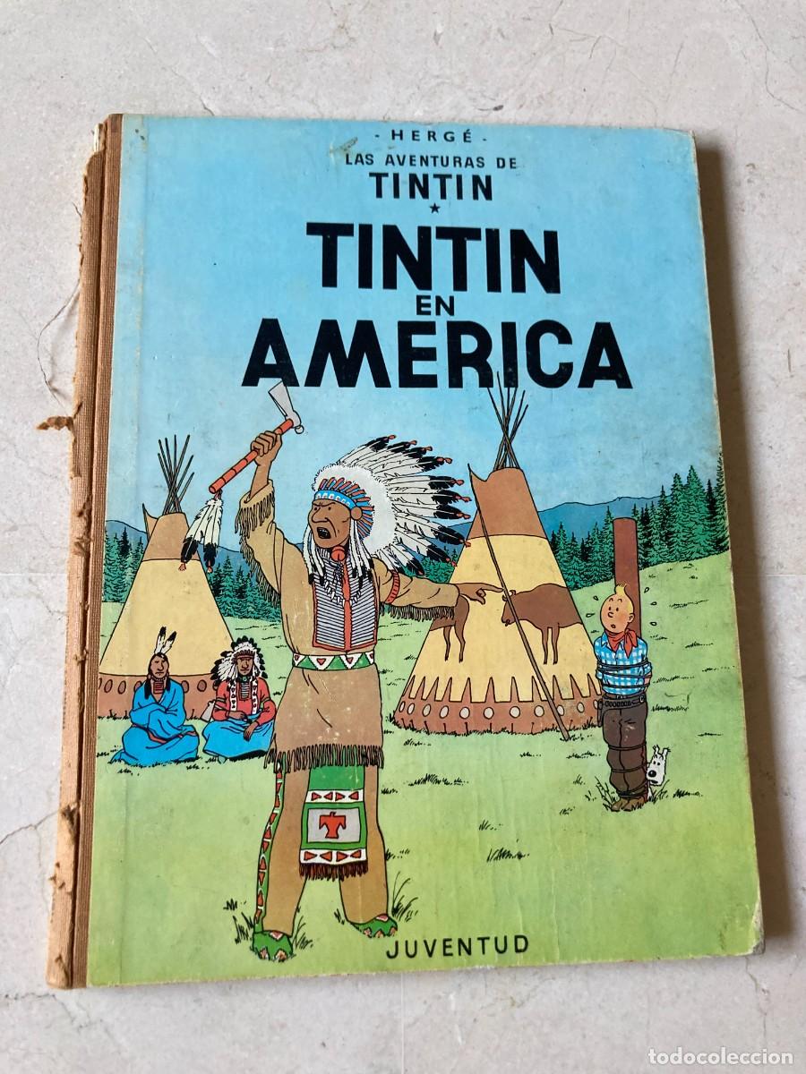 C&oacute;mics: Libro LAS AVENTURAS DE TINTIN - TINTIN EN AMERICA / HERGE - 1&ordf; PRIMERA EDICI&Oacute;N 1968 - TAPA DURA