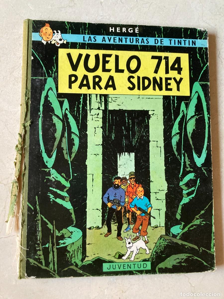 C&oacute;mics: Libro LAS AVENTURAS DE TINTIN - VUELO 714 PARA SIDNEY / HERGE - 1&ordf; PRIMERA EDICI&Oacute;N ABRIL 1969