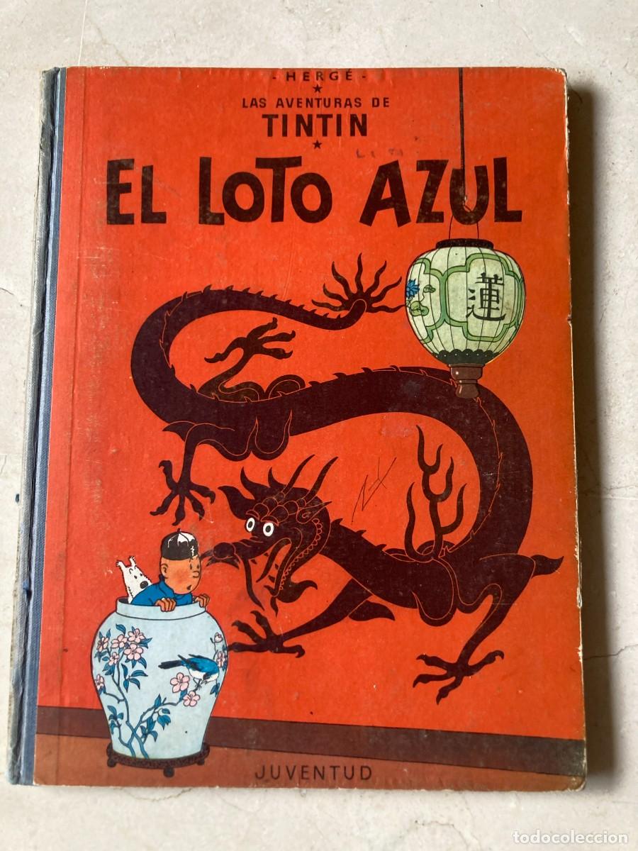 C&oacute;mics: Libro LAS AVENTURAS DE TINTIN - EL LOTO AZUL / HERGE - 1&ordf; PRIMERA EDICI&Oacute;N 1965