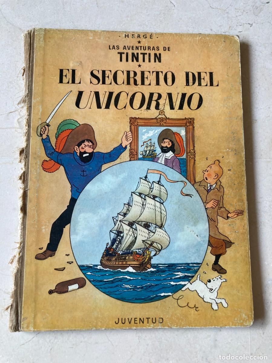 C&oacute;mics: Libro LAS AVENTURAS DE TINTIN - EL SECRETO DEL UNICORNIO / HERGE - 1&ordf; PRIMERA EDICI&Oacute;N SEPT 1959