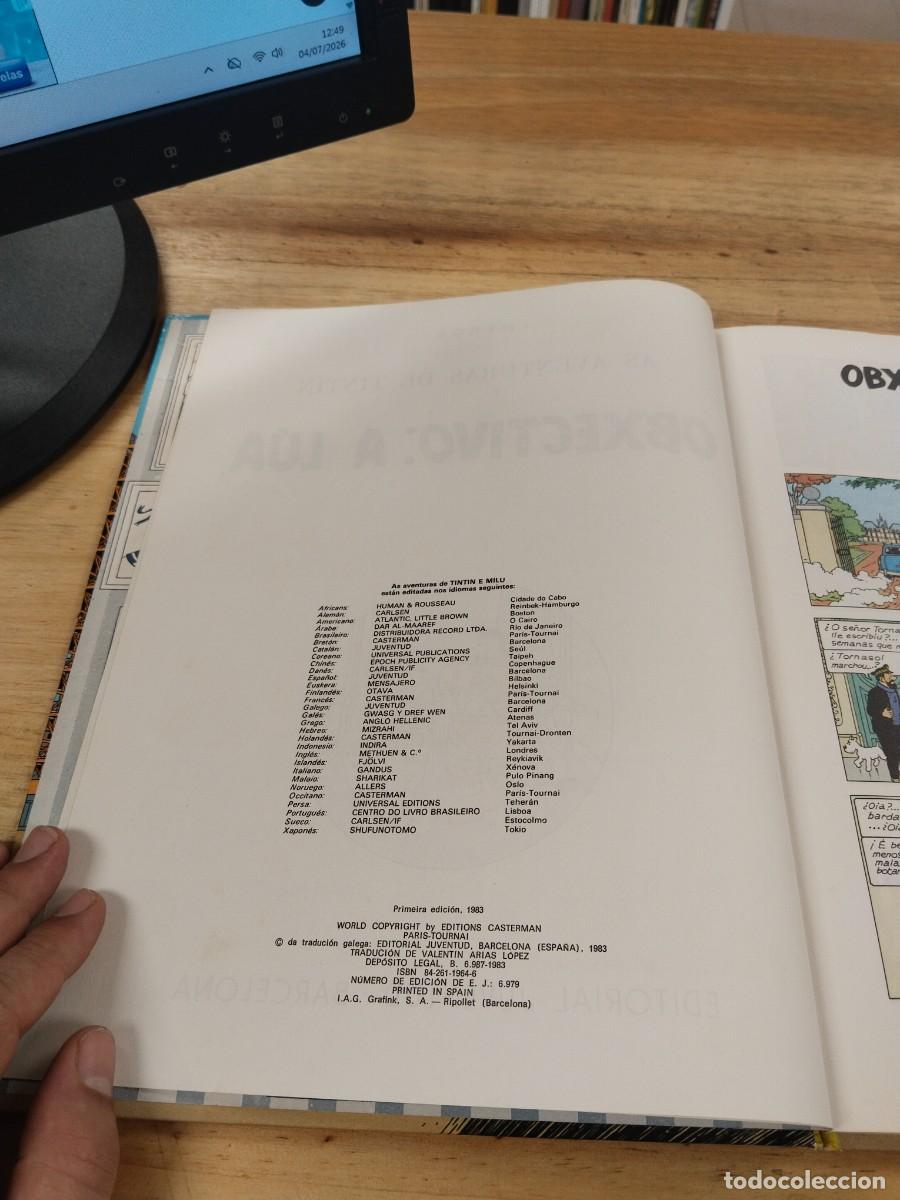 C&oacute;mics: As Aventuras de Tint&iacute;n - Obxectivo: a L&uacute;a - Herg&egrave; - Foto 5