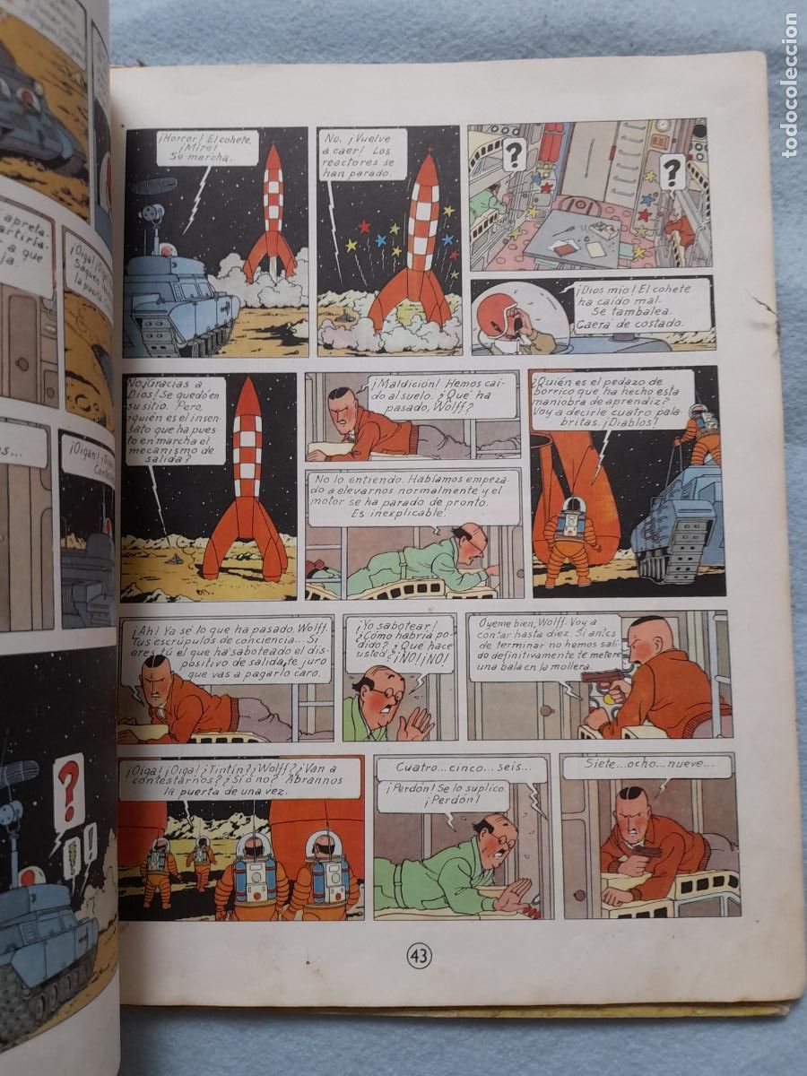 C&oacute;mics: Tint&iacute;n. Aterrizaje en la Luna. Herg&eacute;. - Foto 7