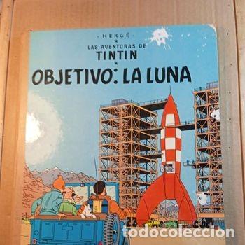 C&oacute;mics: COMIC DE TINTIN EN ONJETIVO LA LUNA DEL A&Ntilde;O 1983 TAPA DURA