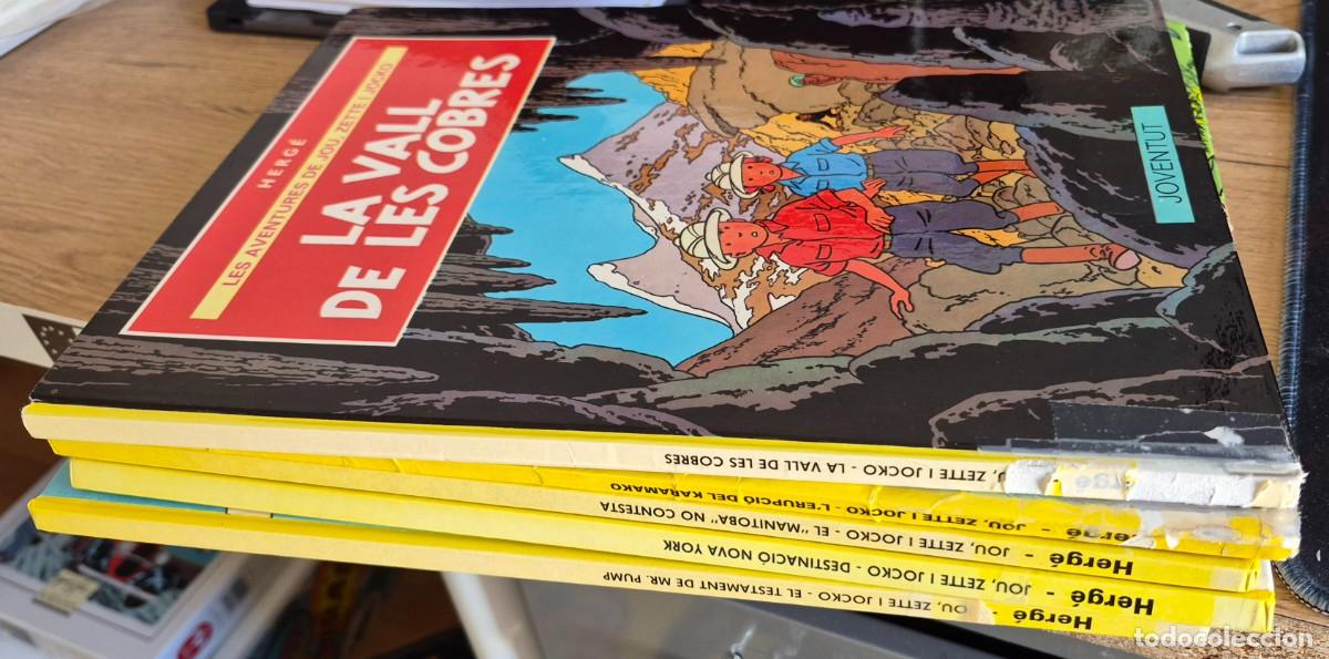 C&oacute;mics: HERGE - JOU, ZETTE Y JOCKO EN CATALA - COL&middot;LECCIO COMPLETA, 5 ALBUMS - JOVENTUT 1988-89 - VEGEU DESC