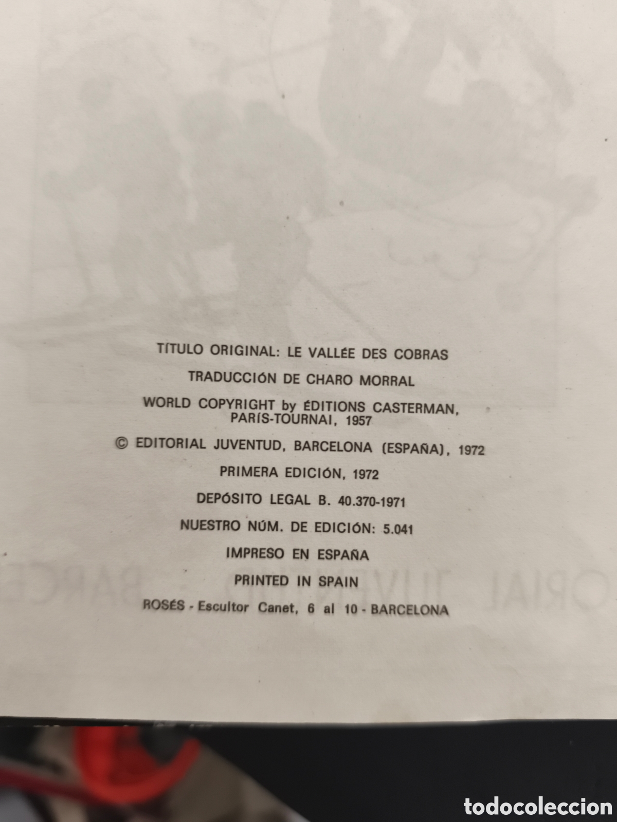 C&oacute;mics: Herge, el valle de las cobras, 1972 primera edici&oacute; - Foto 2