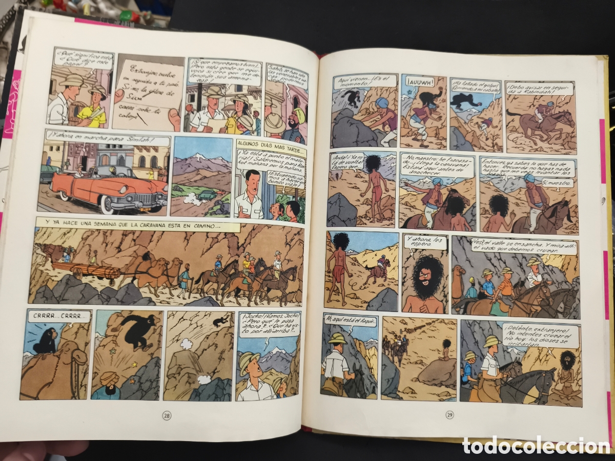 C&oacute;mics: Herge, el valle de las cobras, 1972 primera edici&oacute; - Foto 4