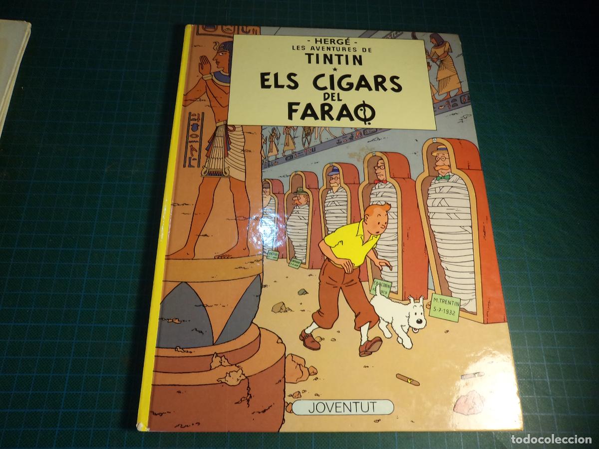 C&oacute;mics: Tintin. Els cigars del farao. 7&ordf; edicio 1985. Juventut. En catalan.