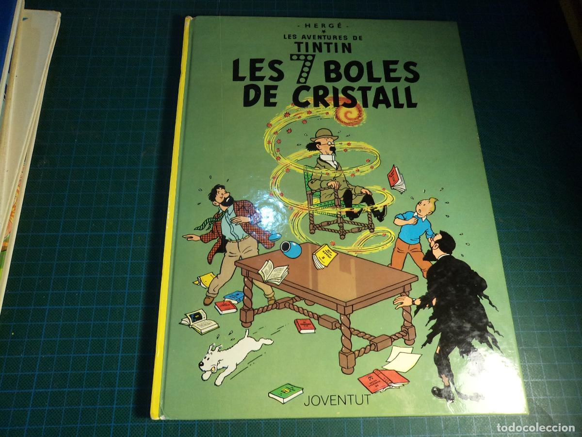 C&oacute;mics: Tintin. Les 7 boles de cristal. 6&ordf; edicio 1985. Juventut. En catalan.