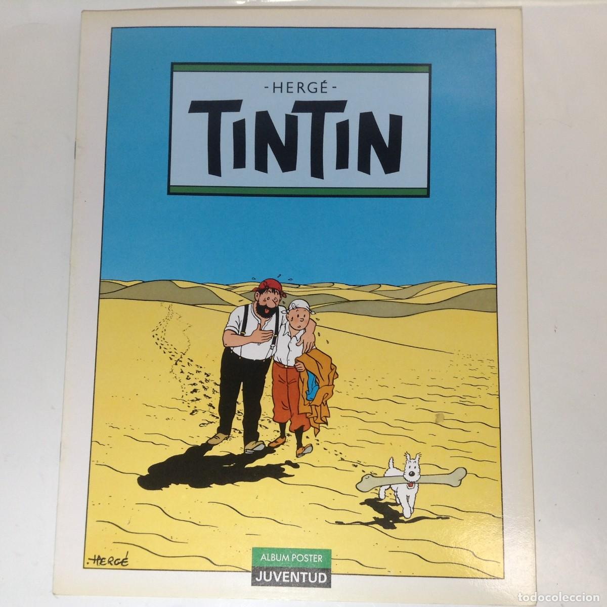 C&oacute;mics: TINTIN ALBUM POSTER N&ordm; 2 - 7 POSTERS - HERG&Eacute; **JUVENTUD** VER FOTOGRAFIAS