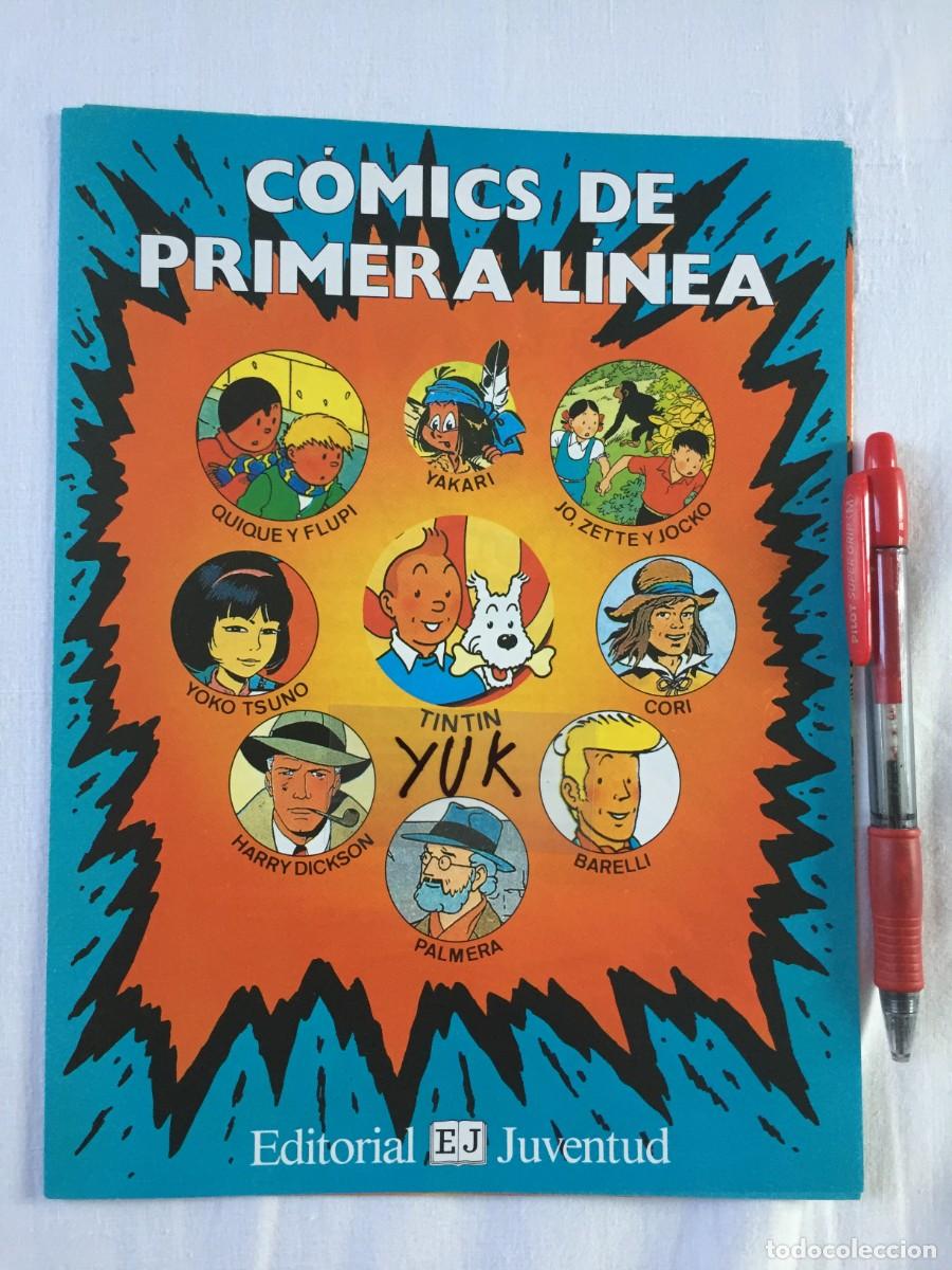 Comics: TRIPTICO PUBLICITARIO DE EDITORIAL JUVENTUD - COMICS DE 1&ordf; LINEA -GRANDES CREACIONES HERGE - TINTIN