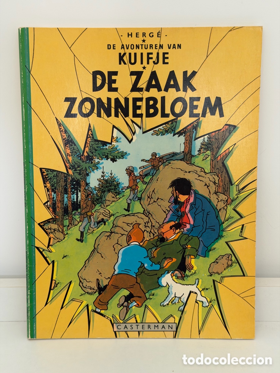 C&oacute;mics: Herg&eacute; Tintin Kuifje &ndash; De Zaak Zonnebloem &ndash; Vintage Dutch Casterman 1967