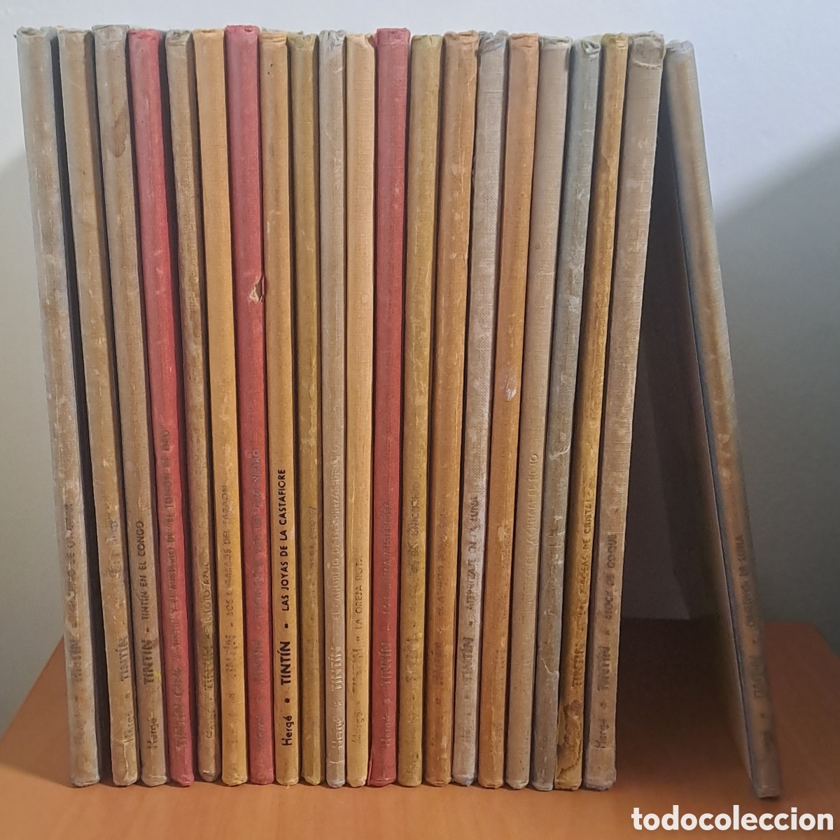 C&oacute;mics: lote de 21 Comics de Tint&iacute;n , Juventud ,lomo de tela