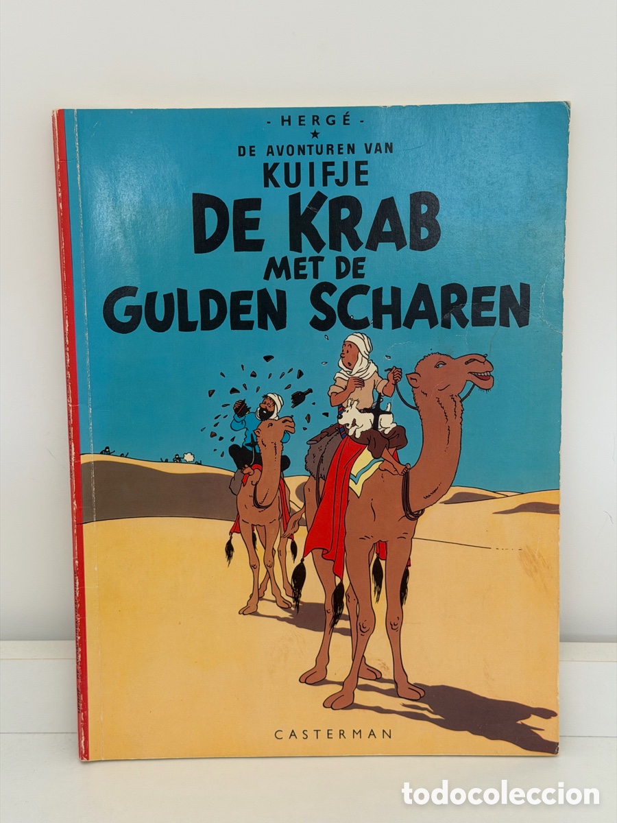C&oacute;mics: Herg&eacute; Tintin Kuifje &ndash; De Krab met de Gulden Scharen &ndash; Vintage Dutch Casterman 1966