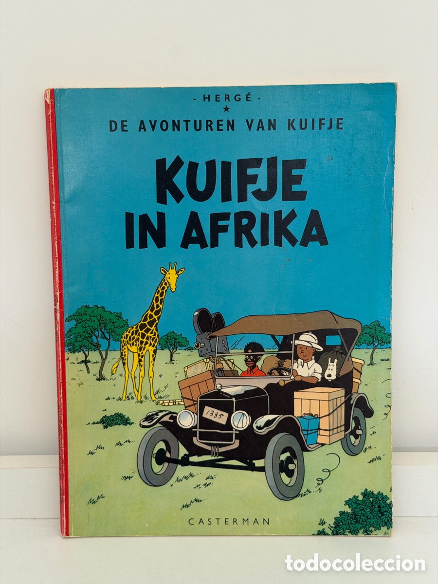 C&oacute;mics: Herg&eacute; Tintin Kuifje &ndash; Kuifje in Afrika &ndash; Vintage Dutch Casterman 1966