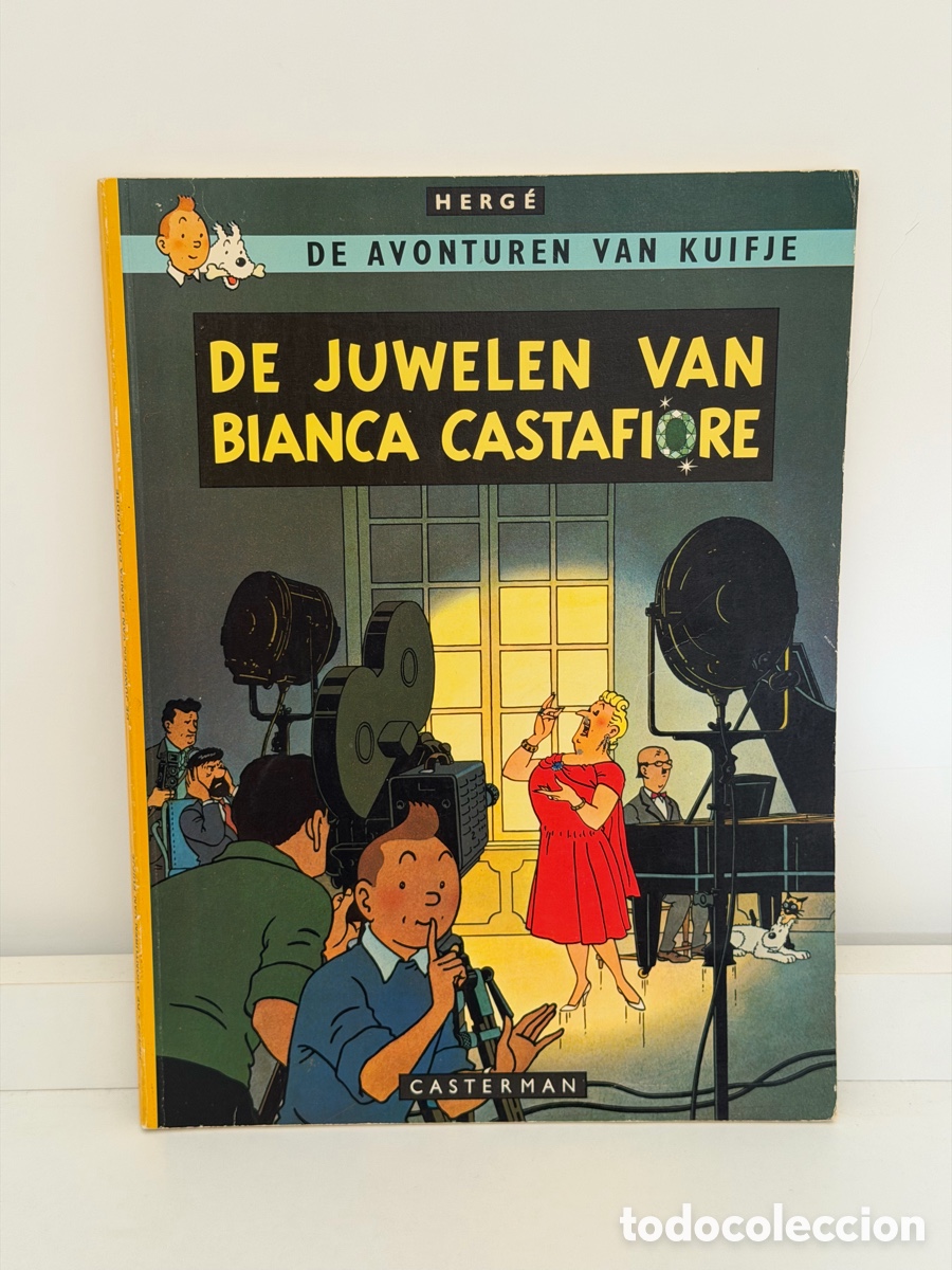 C&oacute;mics: Herg&eacute; Tintin Kuifje &ndash; De Juwelen van Bianca Castafiore &ndash; Vintage Dutch Casterman 1967