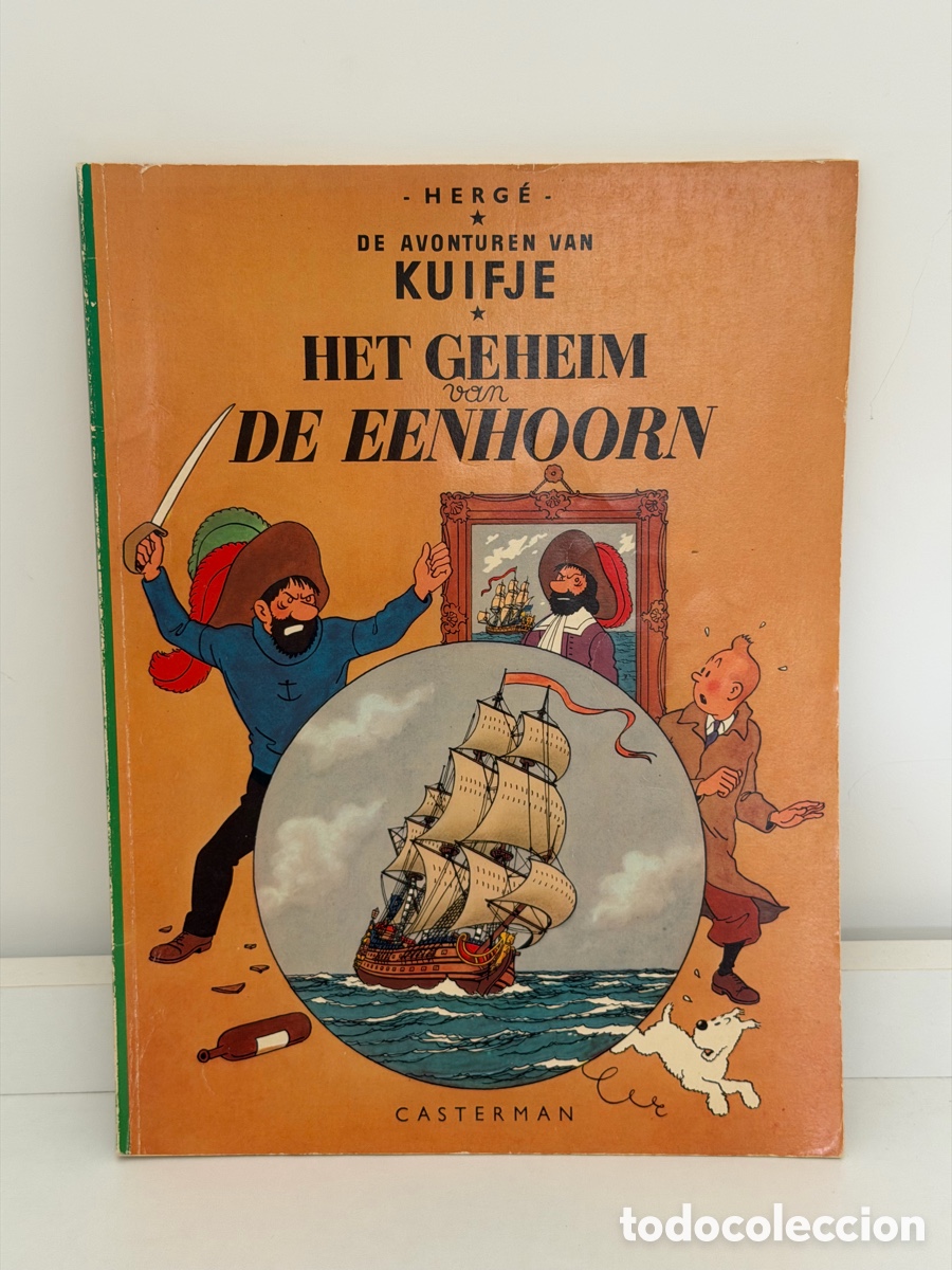 C&oacute;mics: Herg&eacute; Tintin Kuifje &ndash; Het Geheim van de Eenhoorn &ndash; Vintage Dutch Casterman 1967