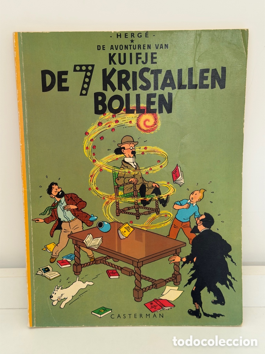 C&oacute;mics: Herg&eacute; Tintin Kuifje &ndash; De 7 Kristallen Bollen &ndash; Vintage Dutch Casterman 1967