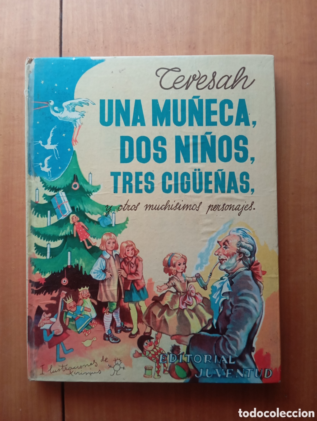 Comics: Una mu&ntilde;eca Dos ni&ntilde;os tres cig&uuml;e&ntilde;as