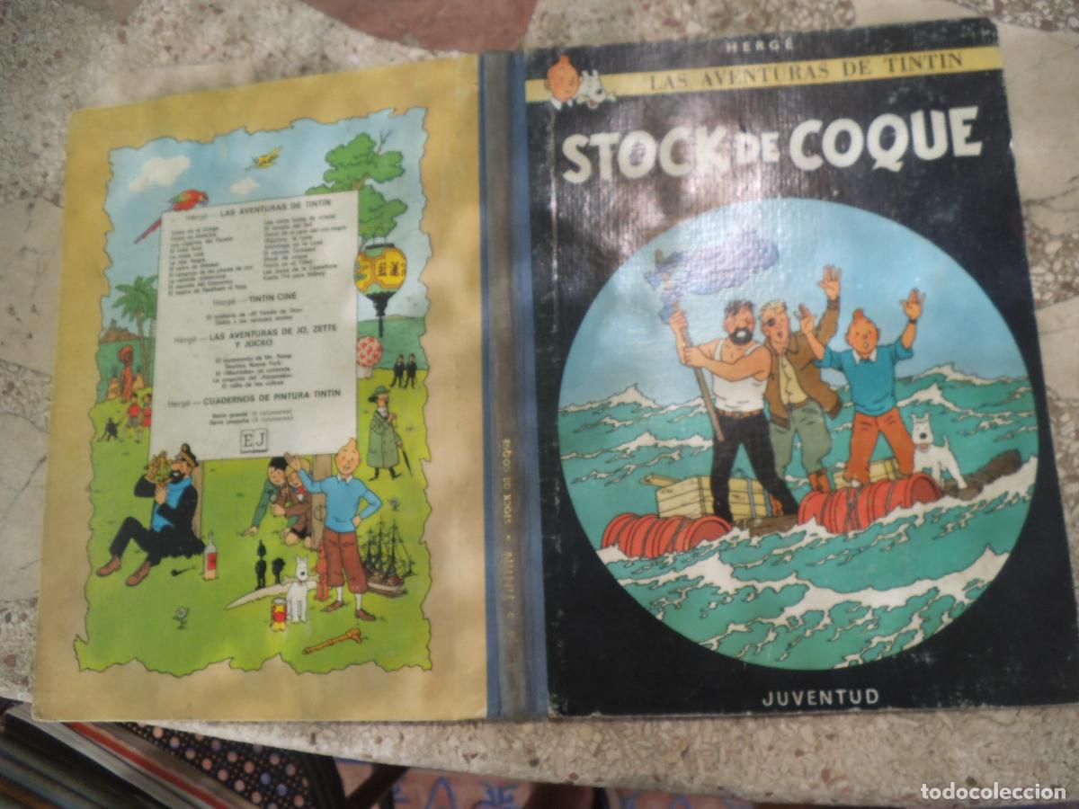 C&oacute;mics: las aventuras de tintin ,stock de coque, herge, 5 edicion , juventud,