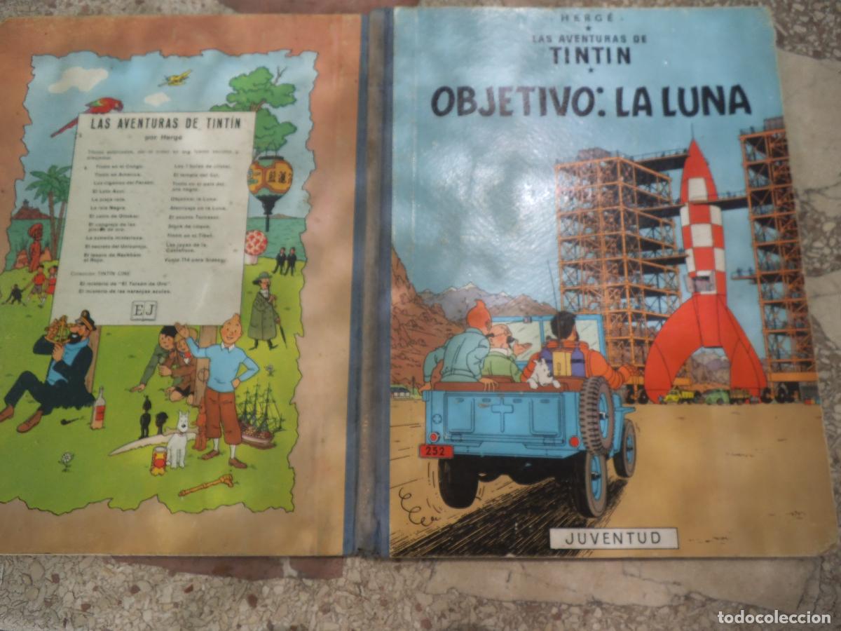 C&oacute;mics: las aventuras de tintin ,objetivo: la luna, herge, 5 edicion , juventud,