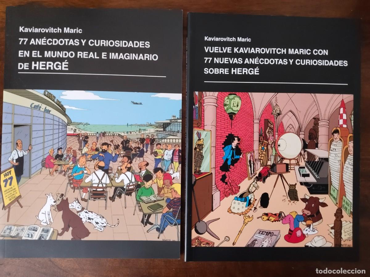 C&oacute;mics: 2 vol&uacute;menes distintos con 77 an&eacute;cdotas y curiosidades sobre Herg&eacute;. Tint&iacute;n.