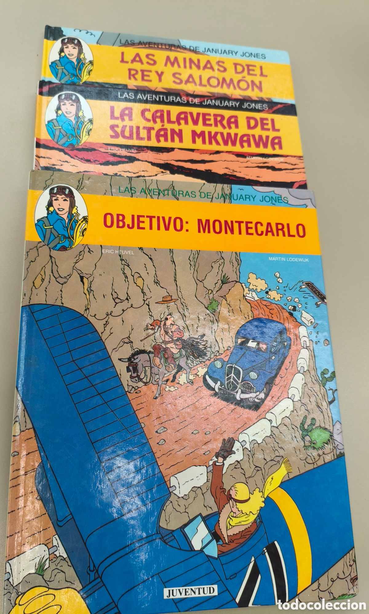 C&oacute;mics: LAS AVENTURAS DE JANUARY JONES ERIC HEUVEL & MARTIN LODEWIJK COMPLETA 3 TOMOS ED. JUVENTUD 1991