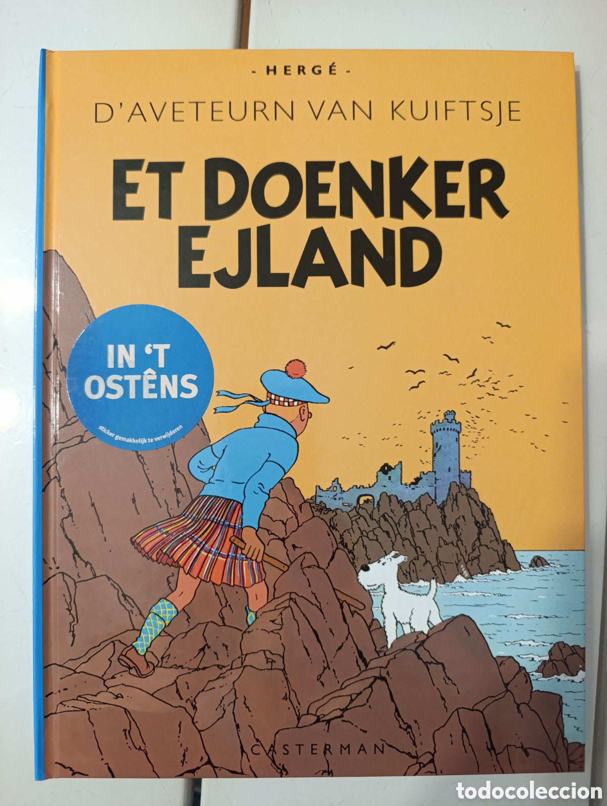 C&oacute;mics: TINTIN IDIOMAS - OSTENDES OSTENS - LA ISLA NEGRA / ET DOENKER EJLAND - PRIMERA EDICION