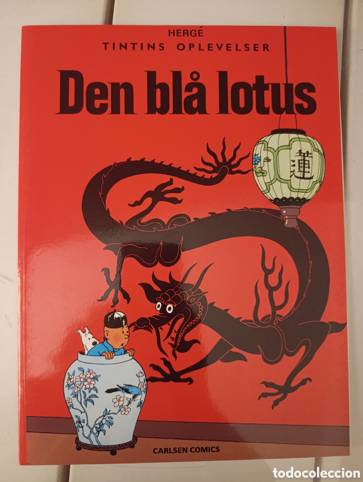 Comics : TINTIN IDIOMAS - DANES - EL LOTO AZUL / DEN BLA LOTUS
