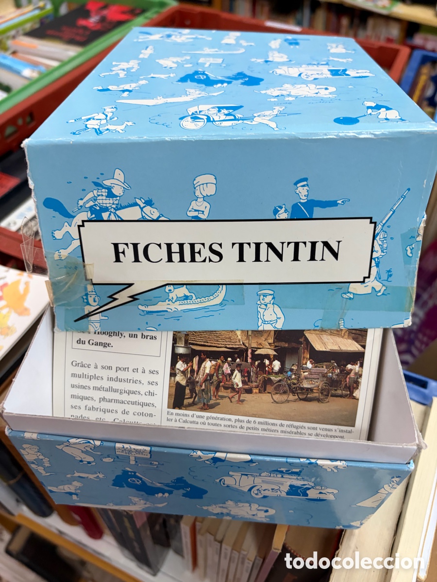 C&oacute;mics: Fichas de tint&iacute;n. Ediciones atlas. En franc&eacute;s.